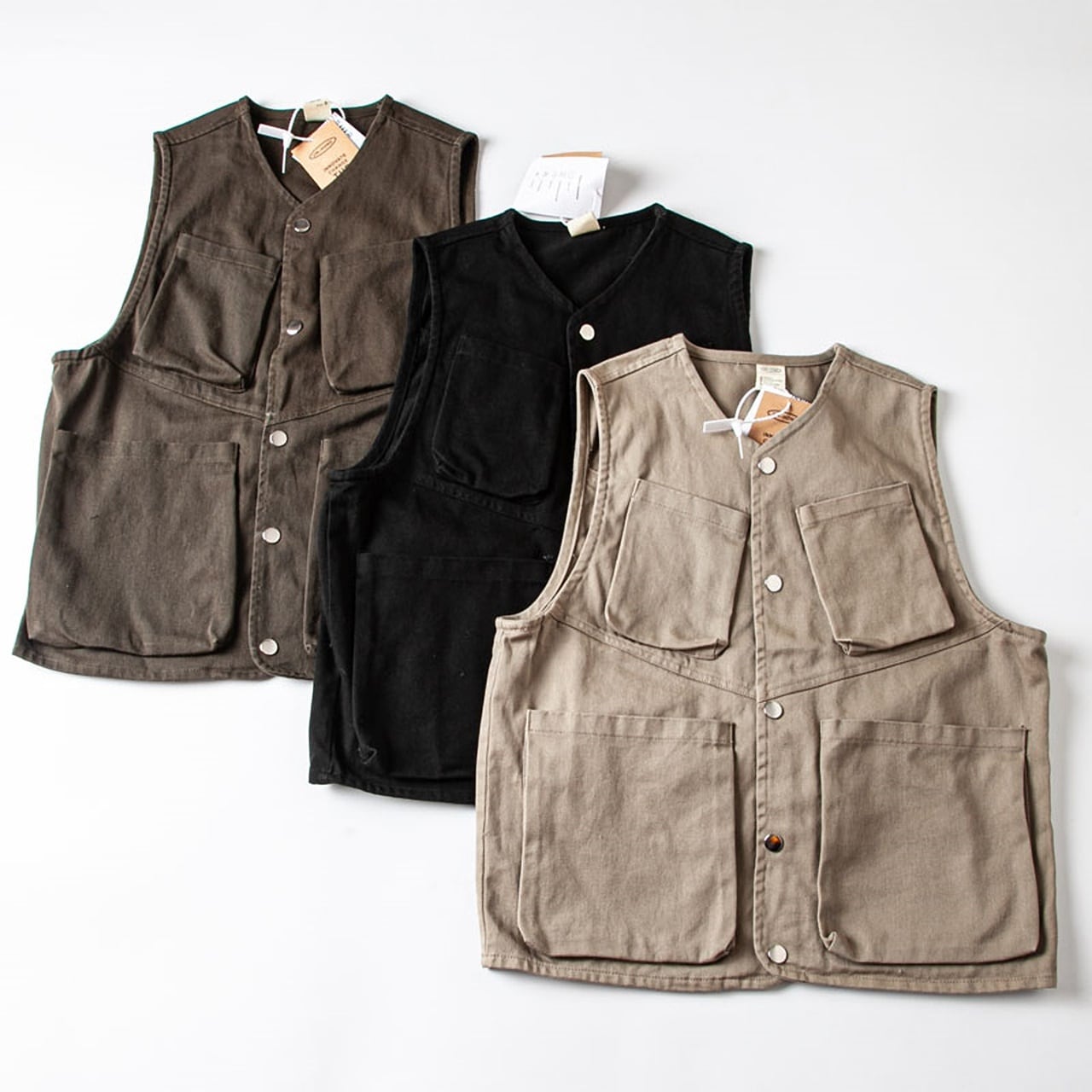 Multi-pocket retro vest HL1595