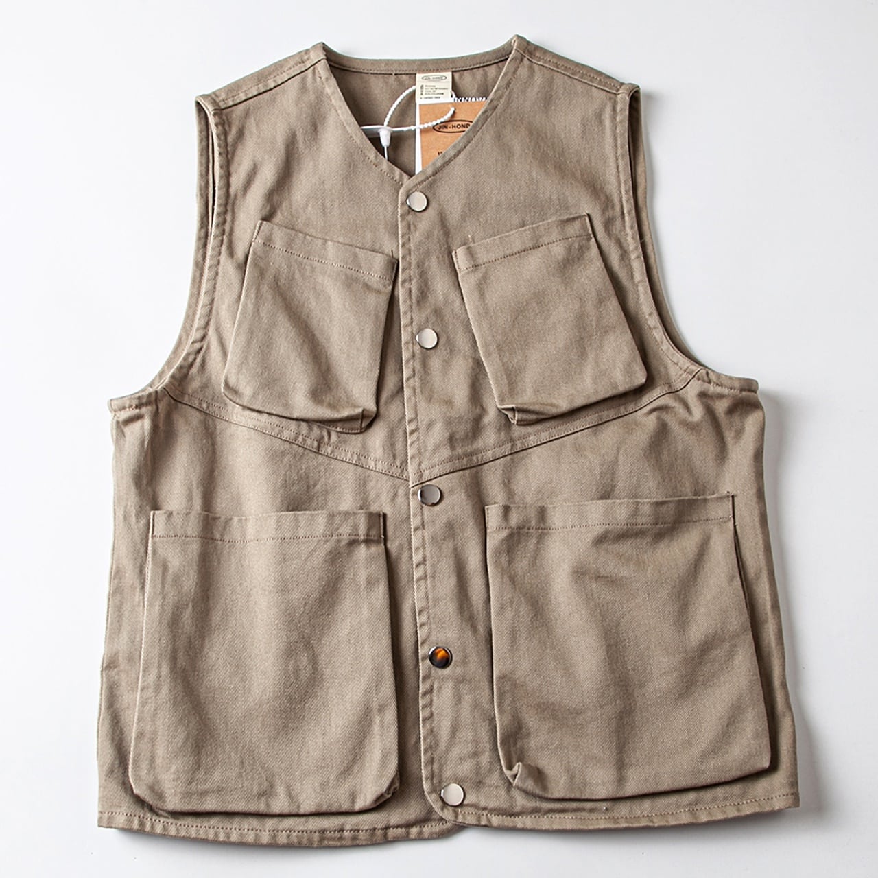 Multi-pocket retro vest HL1595