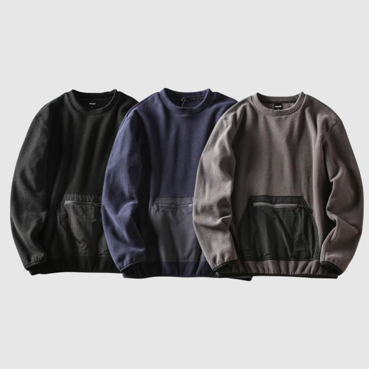 Round neck fleece tops HL1995