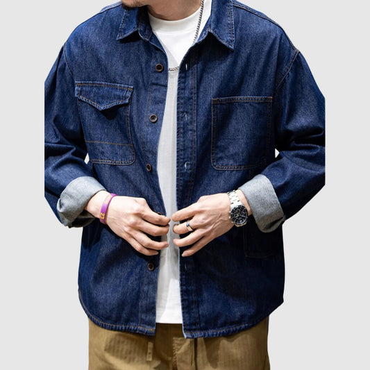 Loose casual denim shirt HL2003