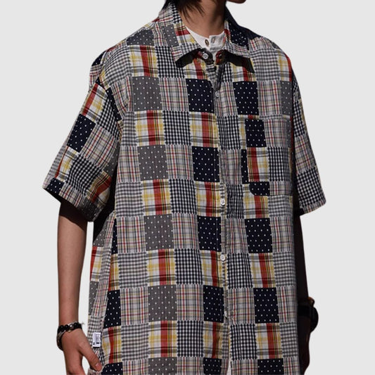 Patchwork casual shirt HL2017