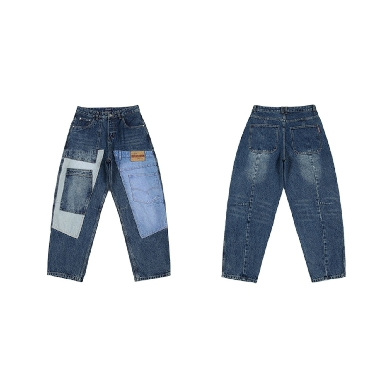 Patchwork Denim Jeans D0004