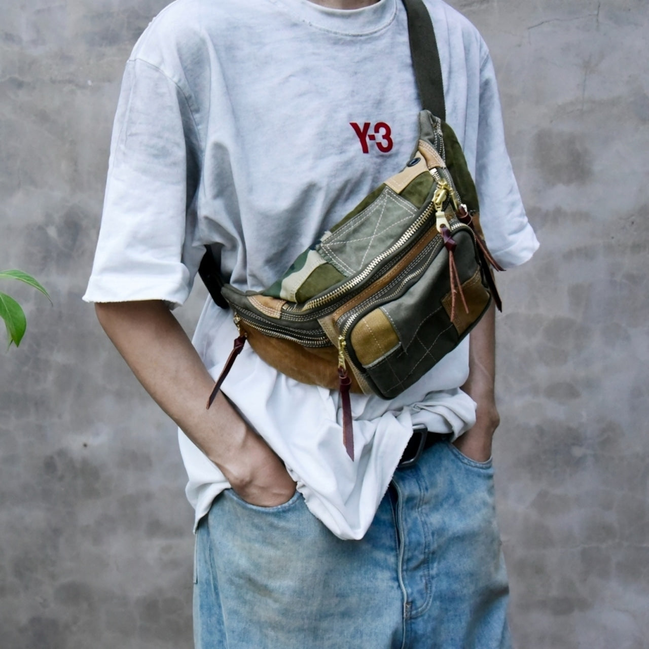 Patchwork Waist Bag   D0032