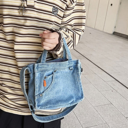 Denim shoulder bag D0039