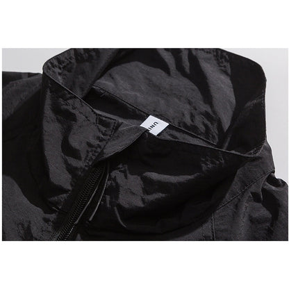 Stand collar zip up jacket HL1794