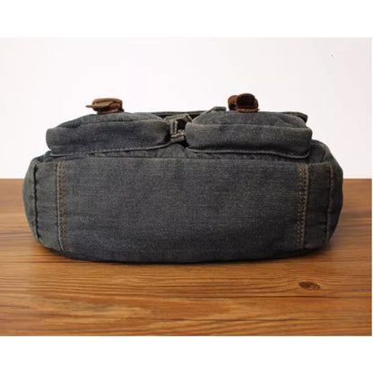 Retro Denim Messenger Bag D0042