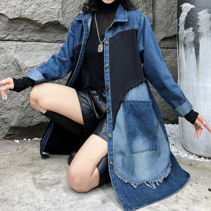 Unique denim coat D0090