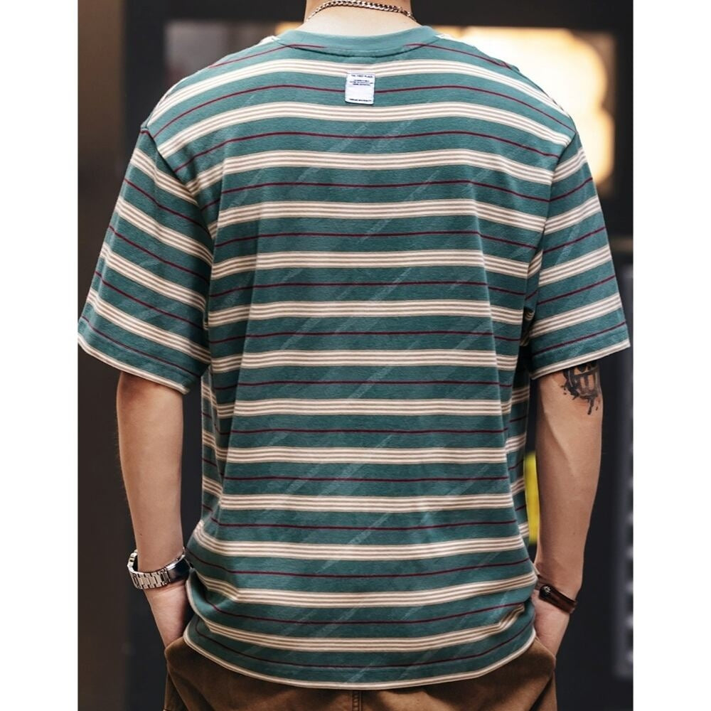 Crew neck striped T-shirt HL2576