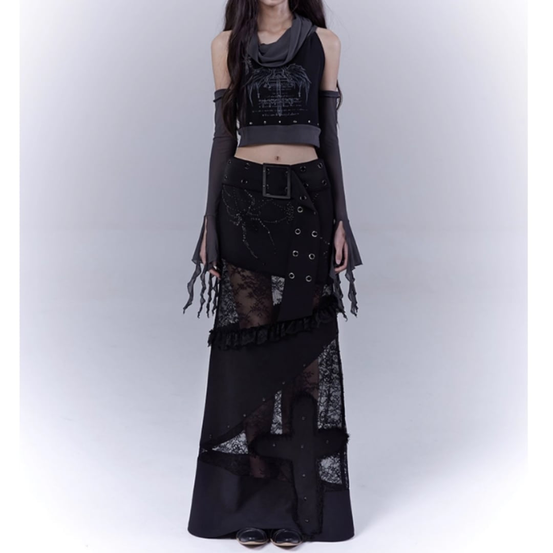 Sleeveless tops with arm warmers E7032