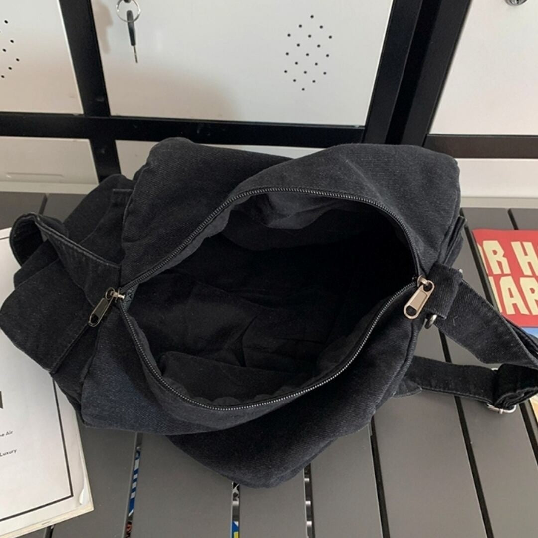 Denim messenger bag HL2614