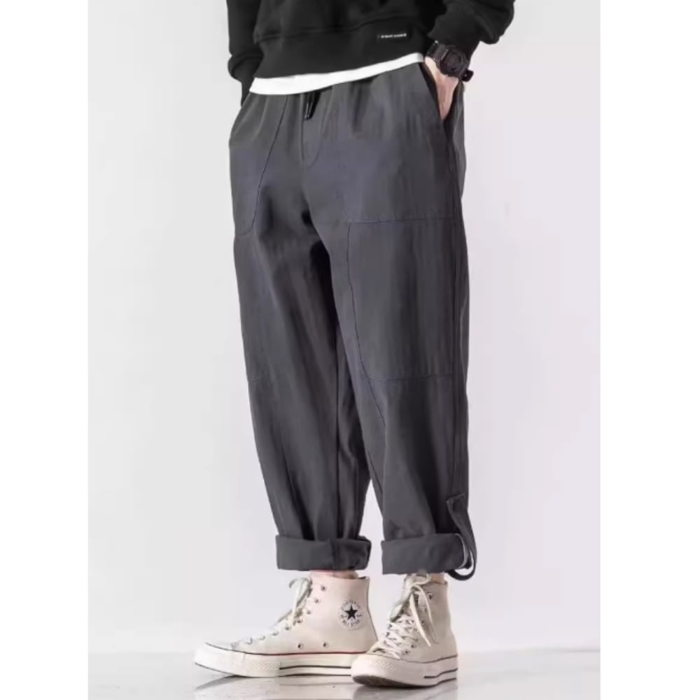 Cropped straight pants HL2573　