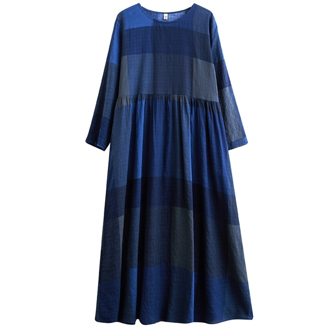 Blue grid one piece D0067