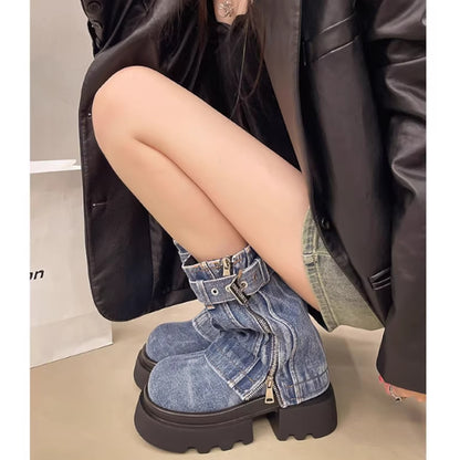 Denim Boots D0013