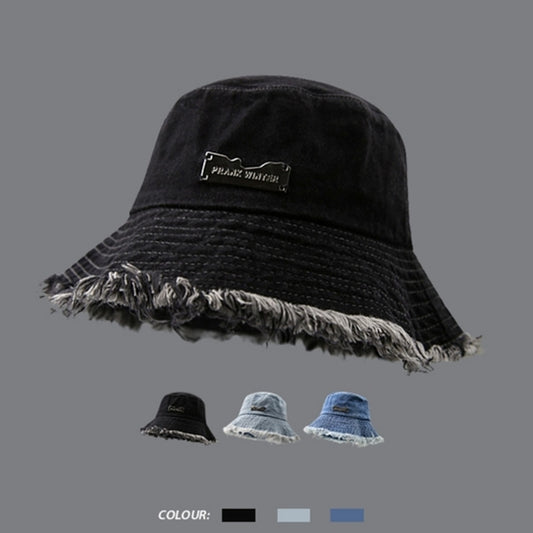 Fringe Denim Bucket Hat D0053