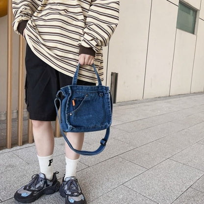 Denim shoulder bag D0039