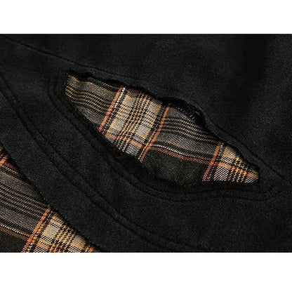 Faux layered damage tops HL2422