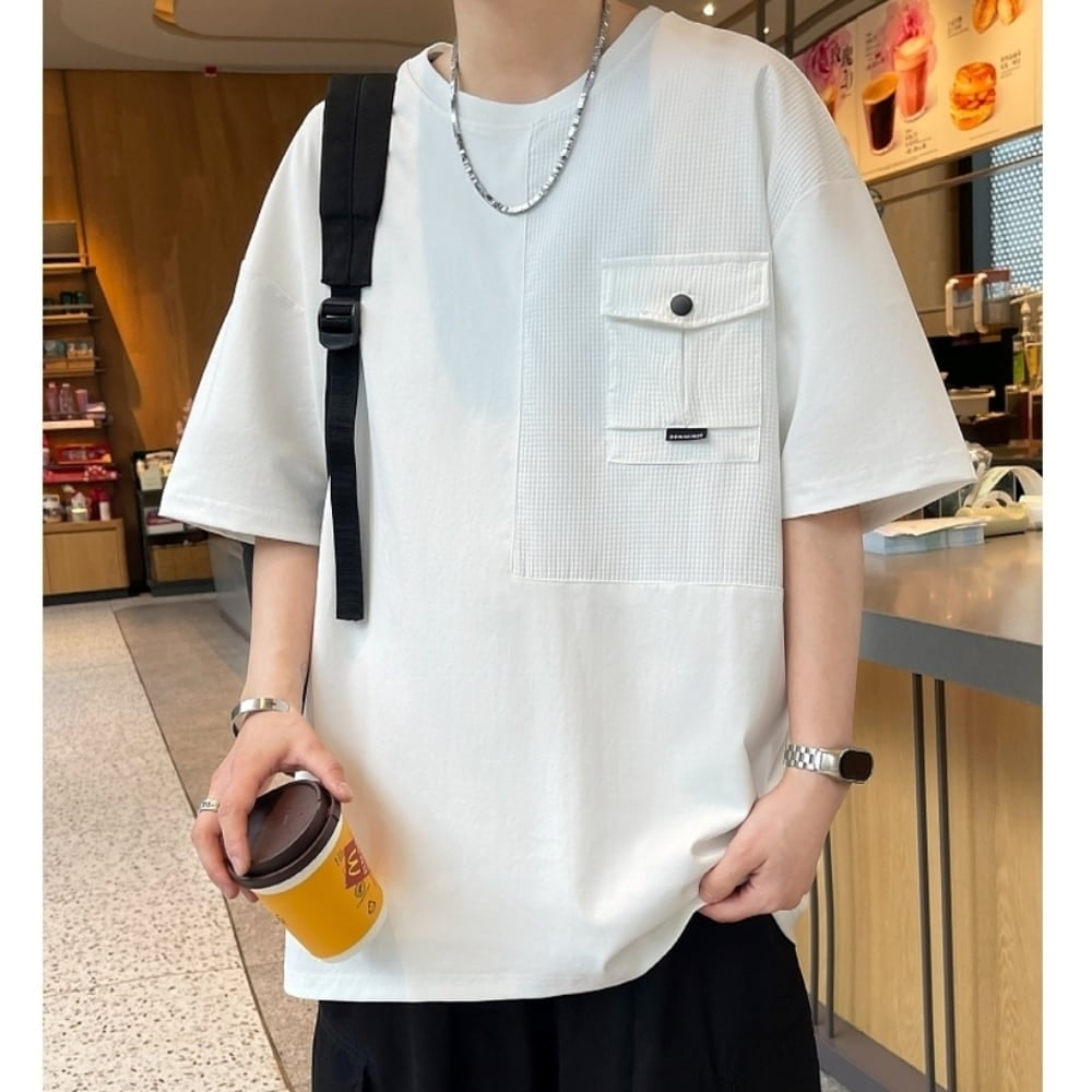 Flap pocket T-shirt HL2563