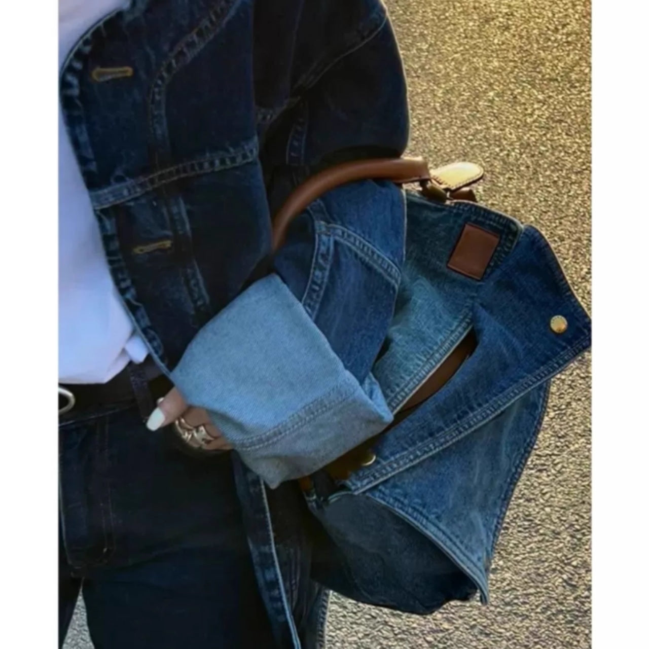 Denim Shoulder Bag D0034