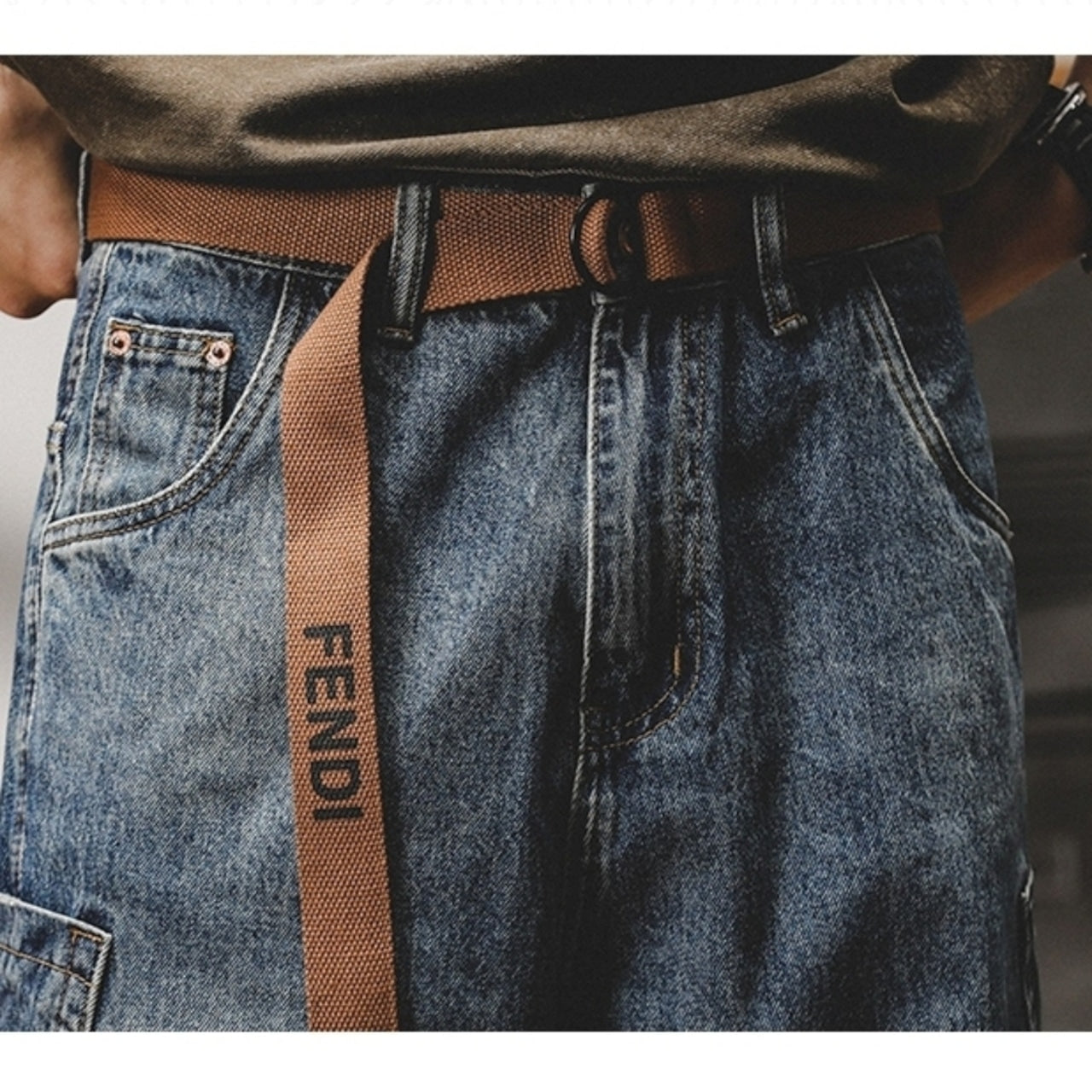 Loose Straight Denim Jeans D0006