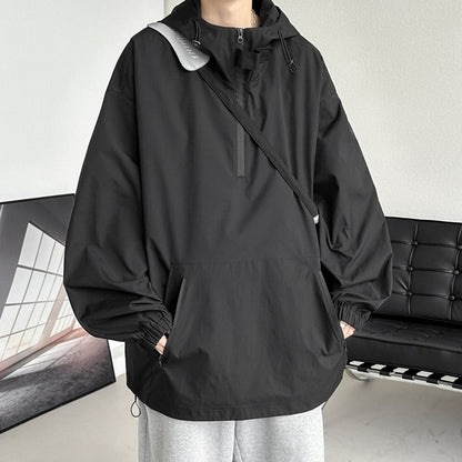 Big size anorak hoodie jacket HL2291