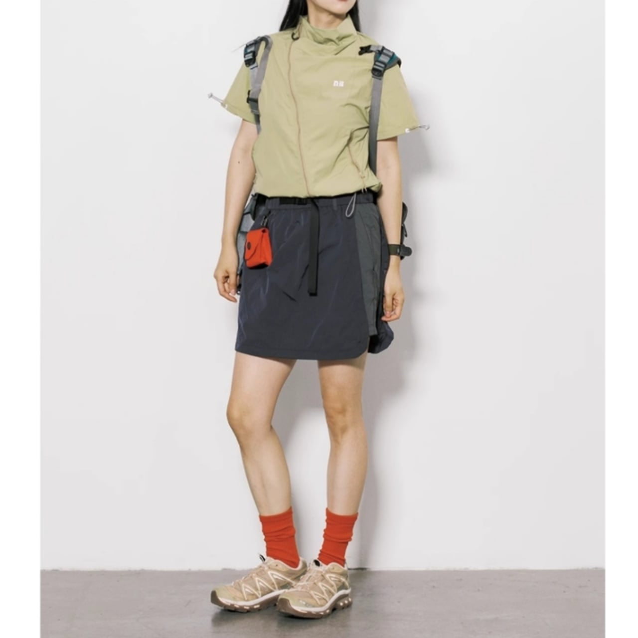 Short sleeve anorak jacket HL2531