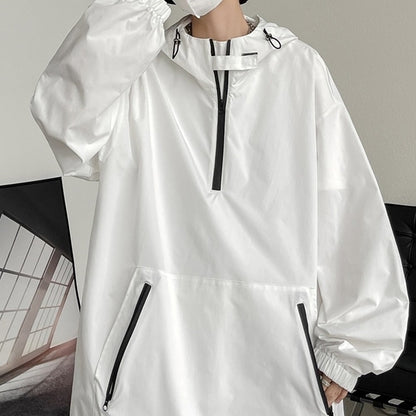 Big size anorak hoodie jacket HL2291