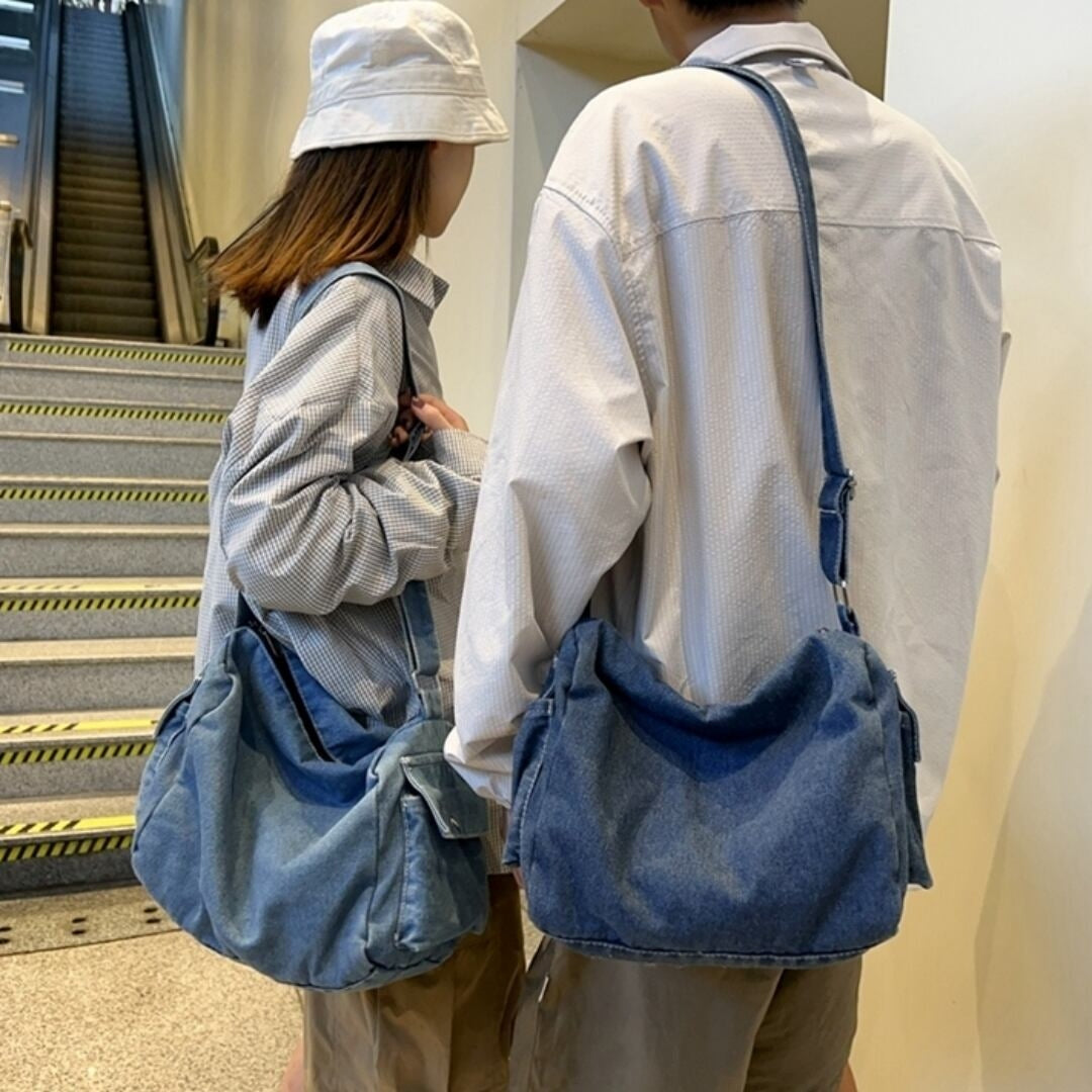 Denim messenger bag HL2614