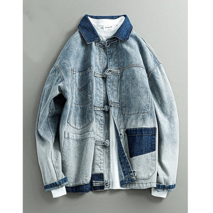washed denim jacket D0060