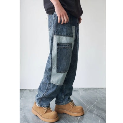 Patchwork Denim Jeans D0004
