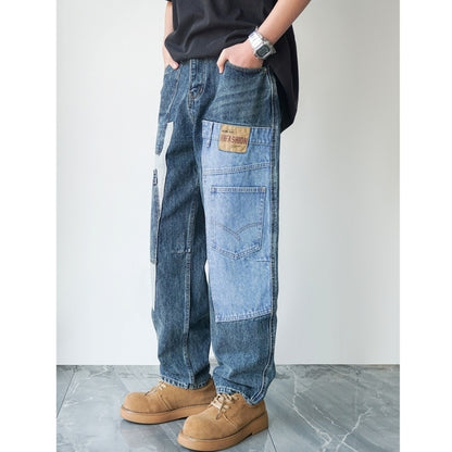 Patchwork Denim Jeans D0004