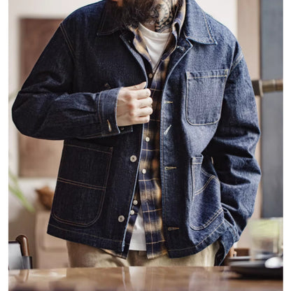 Multi pocket denim jacket D0137