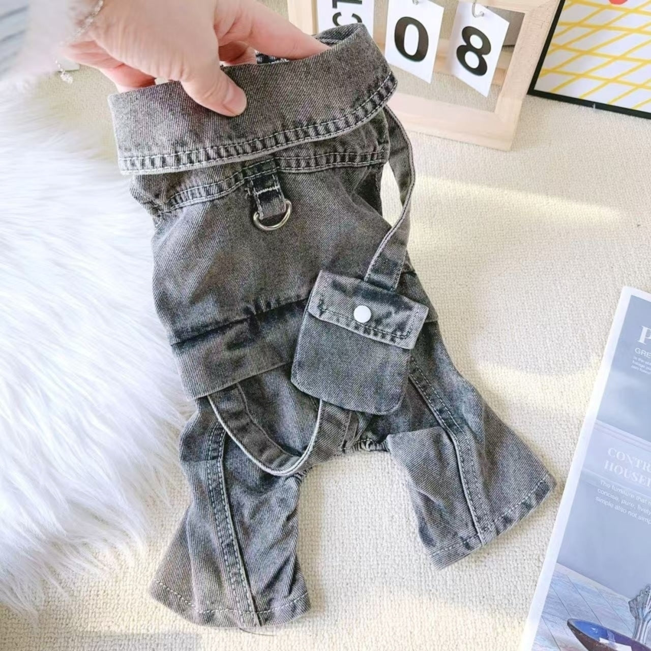Washed Denim Dogwear D0028