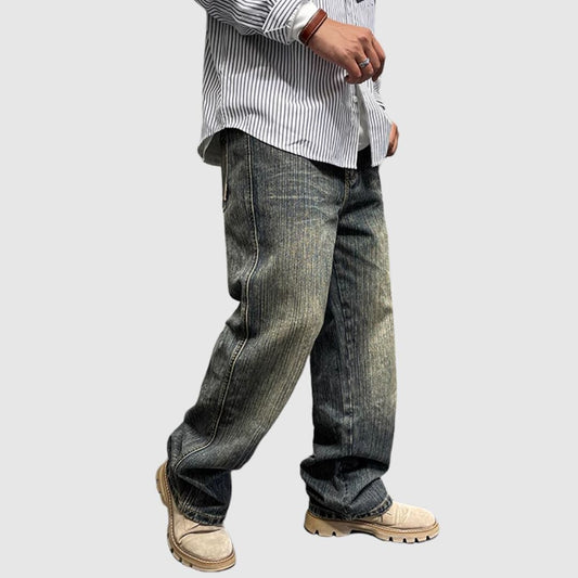 Loose straight denim jeans HL2497