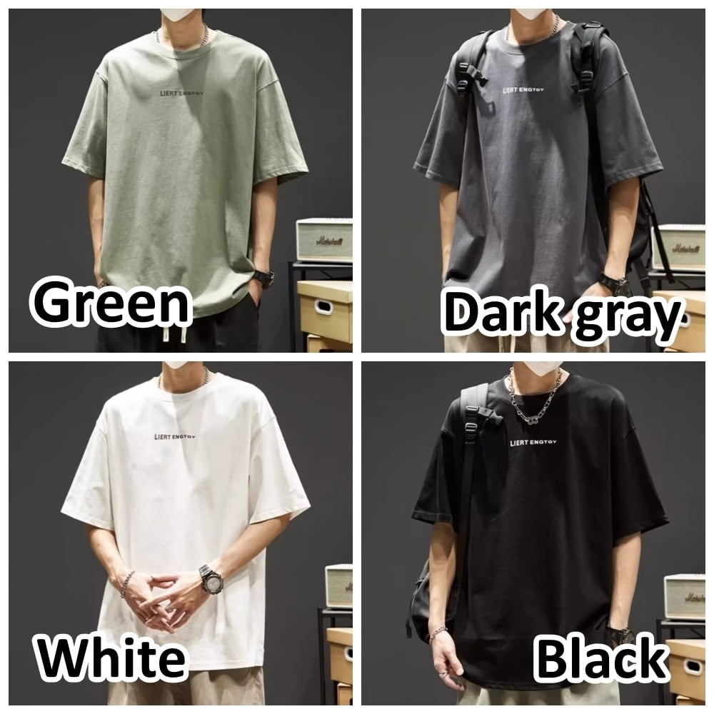 Round neck loose T-shirt HL2457