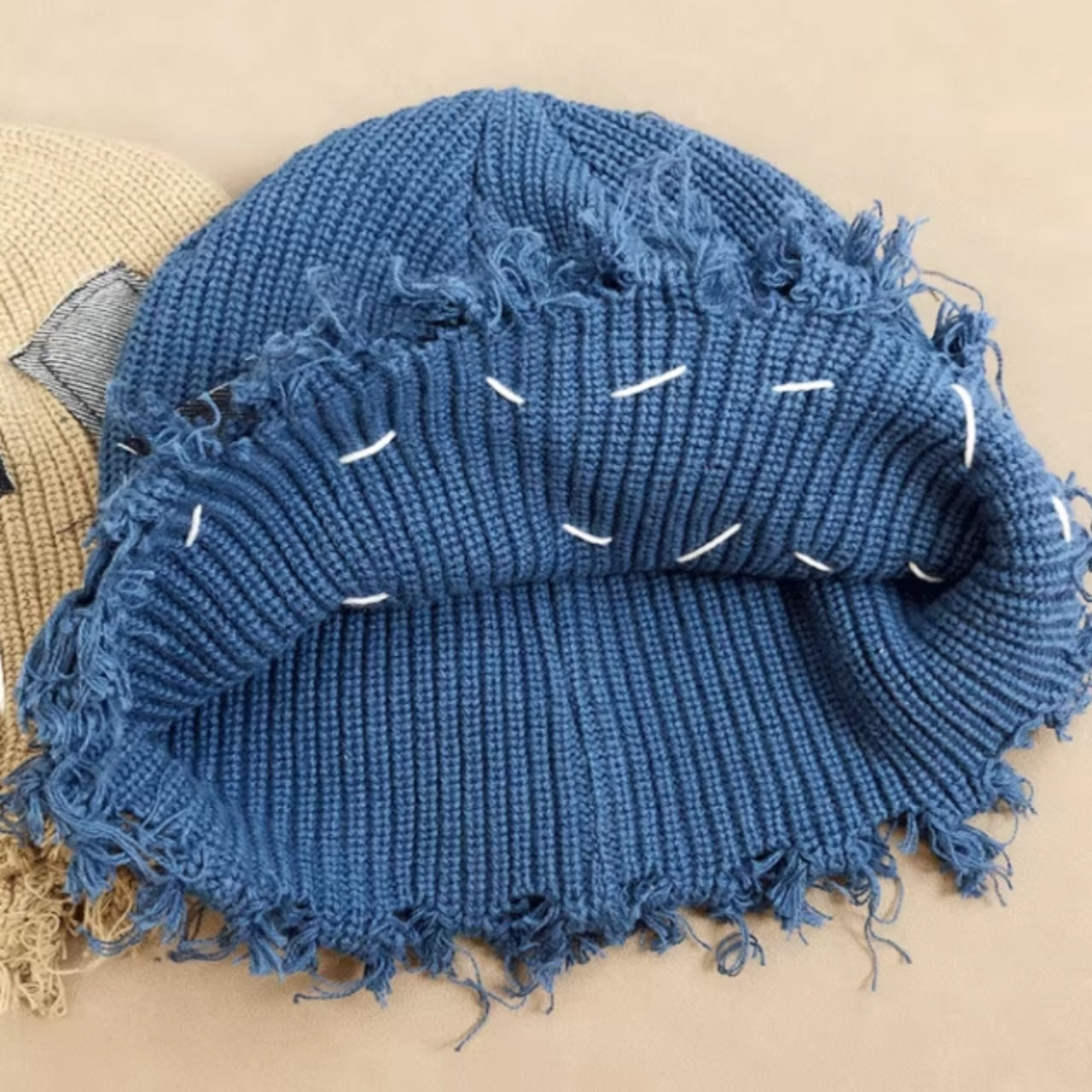 Accent Denim Beanie D0047