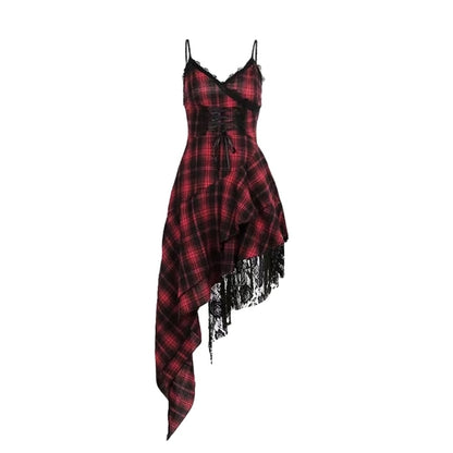 Asymmetric camisole dress E7049