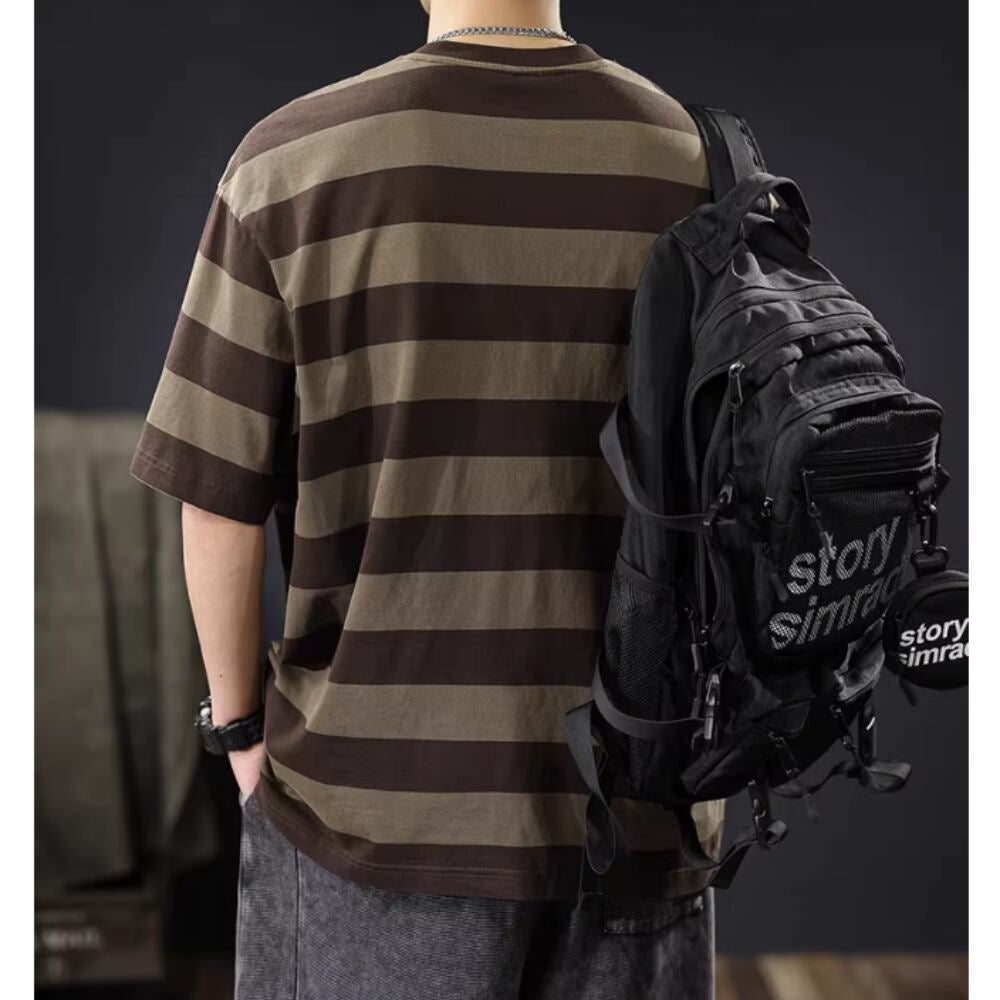 ポケットデザインボーダーTシャツ HL2578