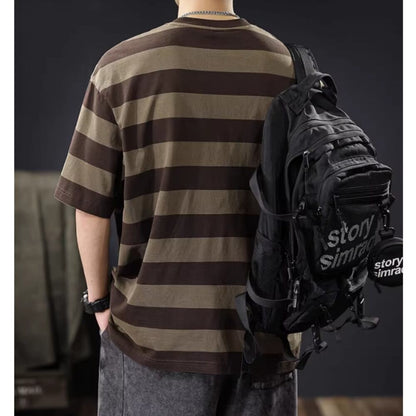 ポケットデザインボーダーTシャツ HL2578