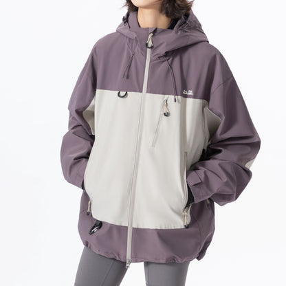 Contrast color mountain jacket HS1023