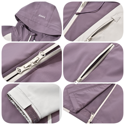 Contrast color outdoor jacket HS1028