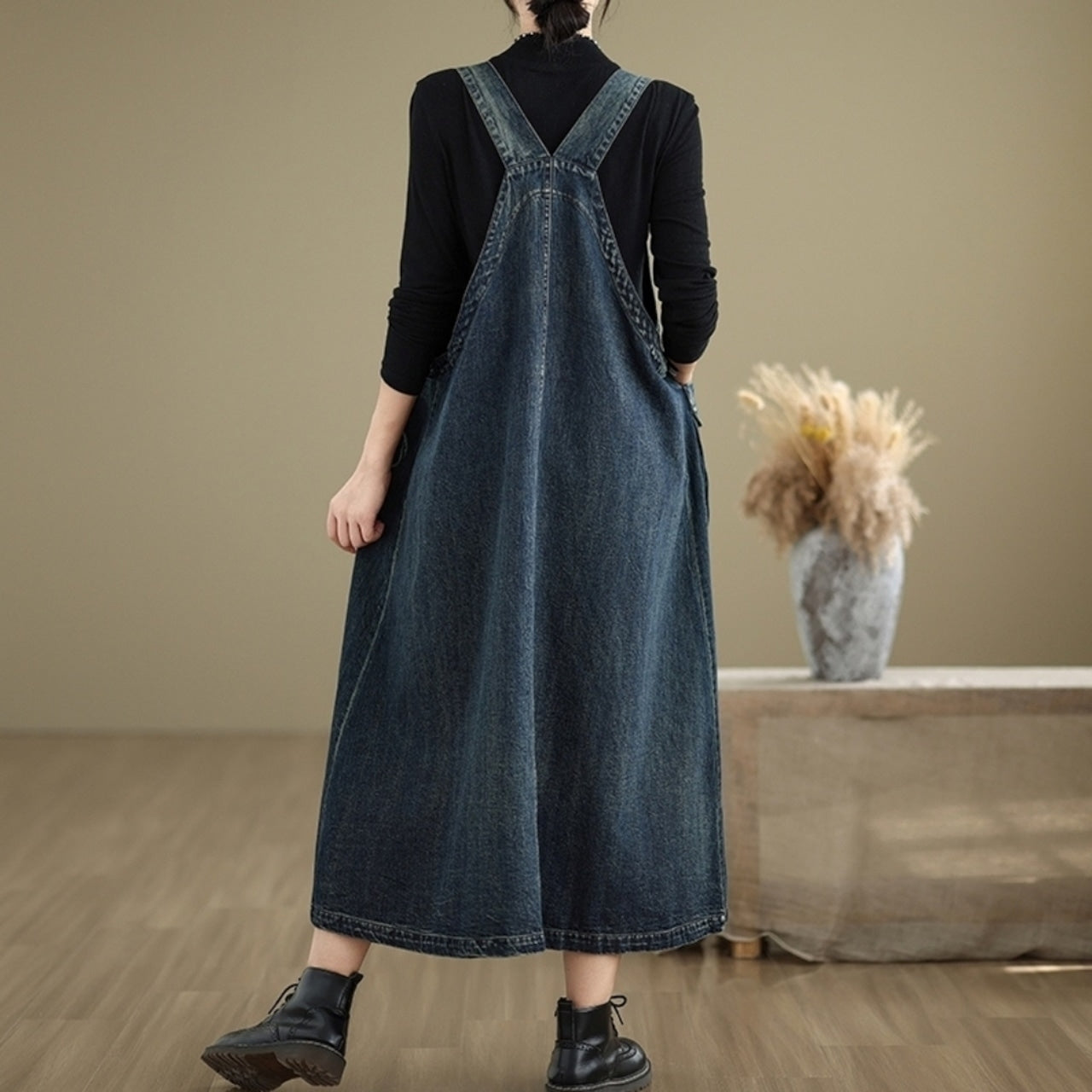 Denim jumper skirt  D0069