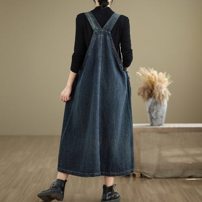 Denim jumper skirt  D0069