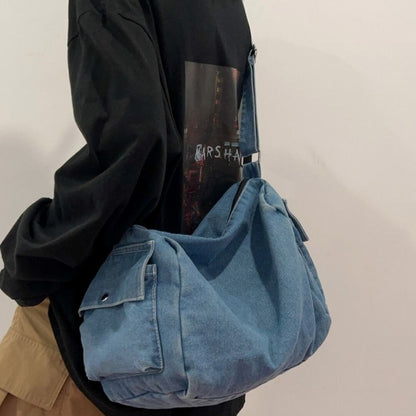 Denim messenger bag HL2614