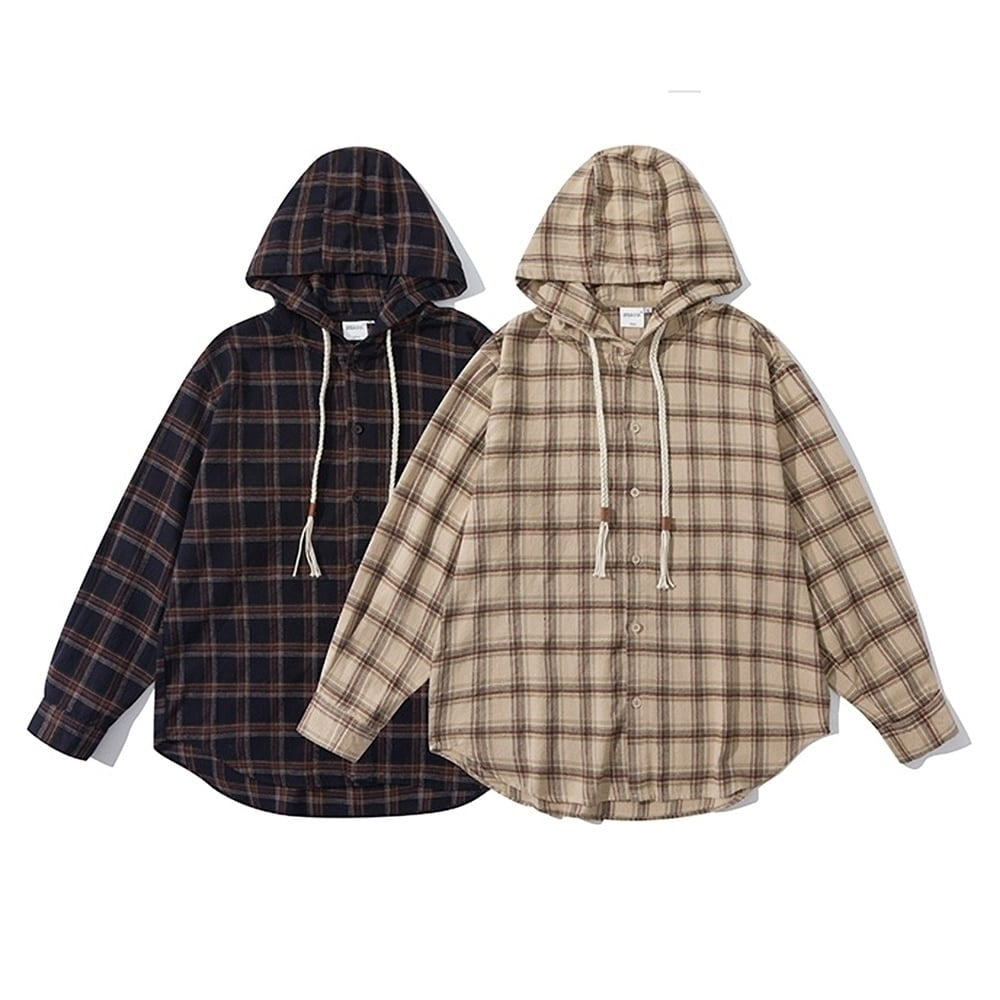 Hooded check shirt HL2420