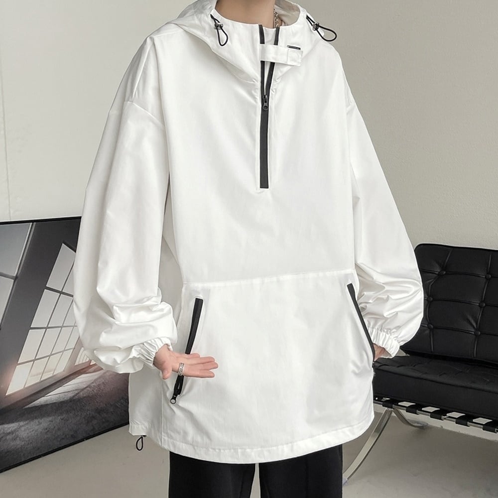 Big size anorak hoodie jacket HL2291