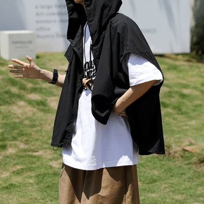 Zip-up vest with hood HL2557