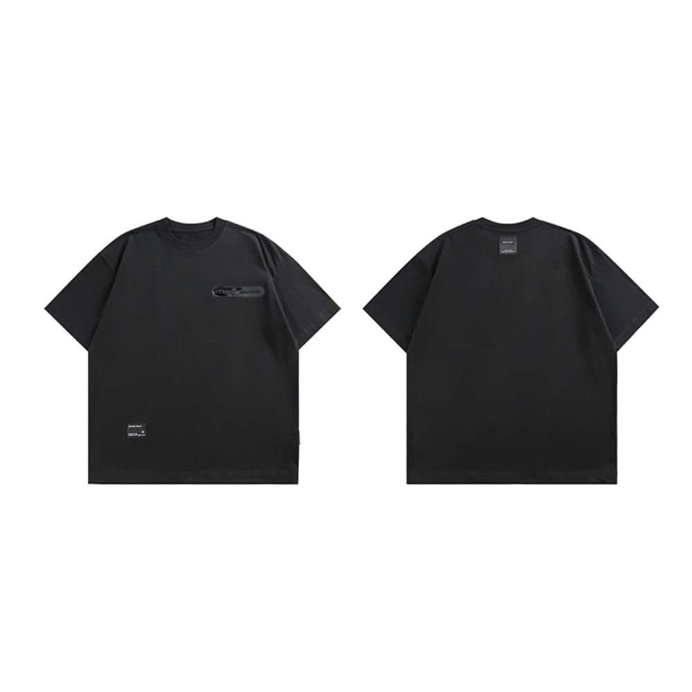 Zipper pocket design T-shirt HL2564