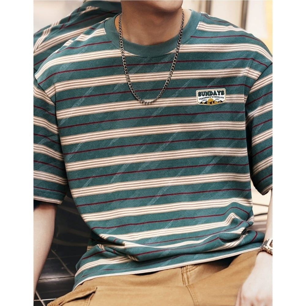 Crew neck striped T-shirt HL2576