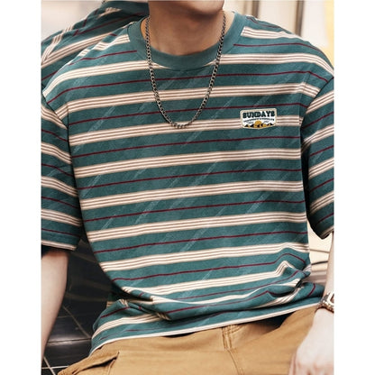 Crew neck striped T-shirt HL2576