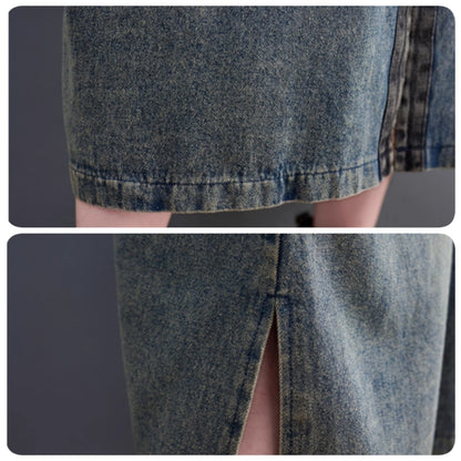 Denim long jacket D0079